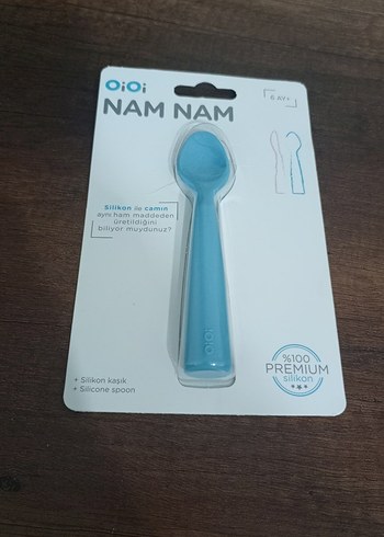 OiOi oioi %100 Silikon Çocuk Kaşığı Gri