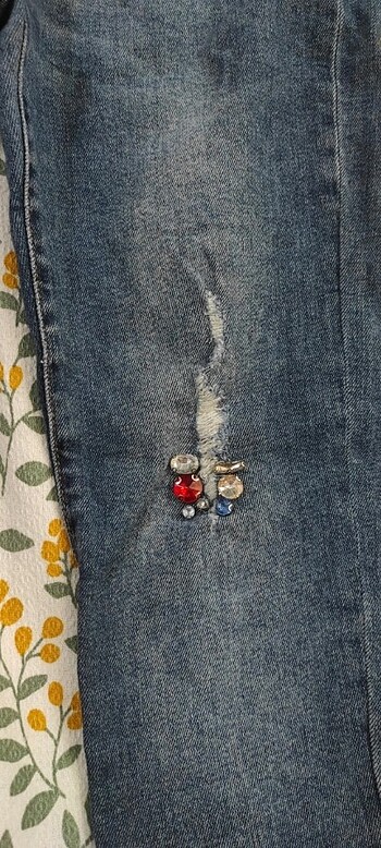 13-14 Yaş Beden lacivert Renk Kız çocuk zara jean