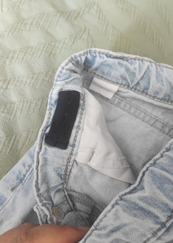 18-24 Ay Beden beyaz Renk Açık mavi Erkek Çocuk Denim Şort