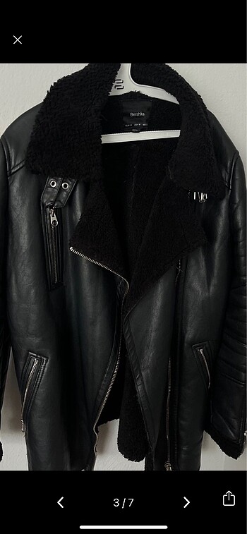 m Beden siyah Renk BERSHKA BİKER CEKET