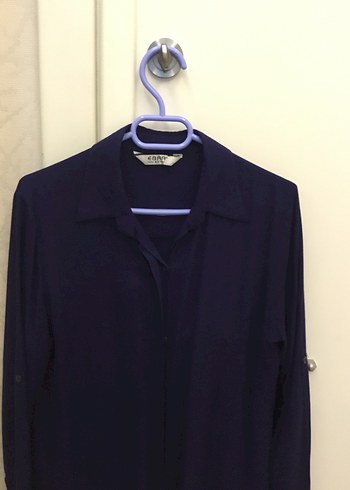 Lacivert Uzun Kollu  Tunik - Görsel 2