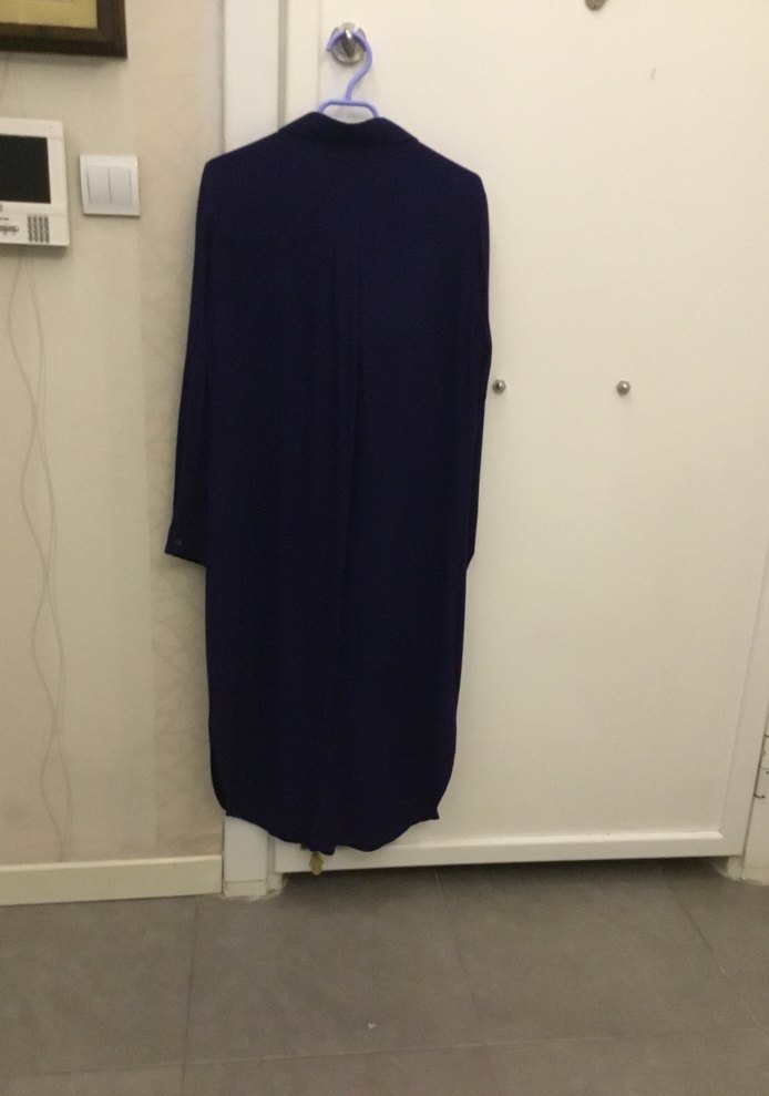 Lacivert Uzun Kollu  Tunik - Görsel 3