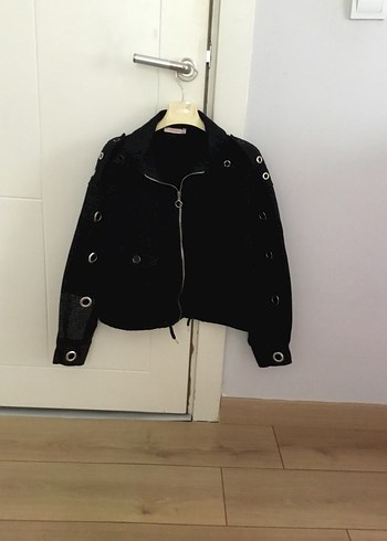 Siyah Mini Kadın Ceket - Görsel 3