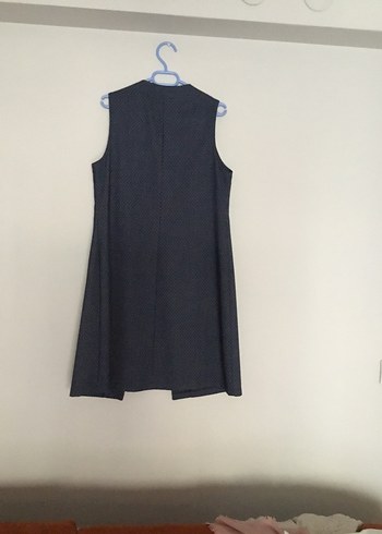 Düğmeli Uzun Kadın Yelek - Görsel 4