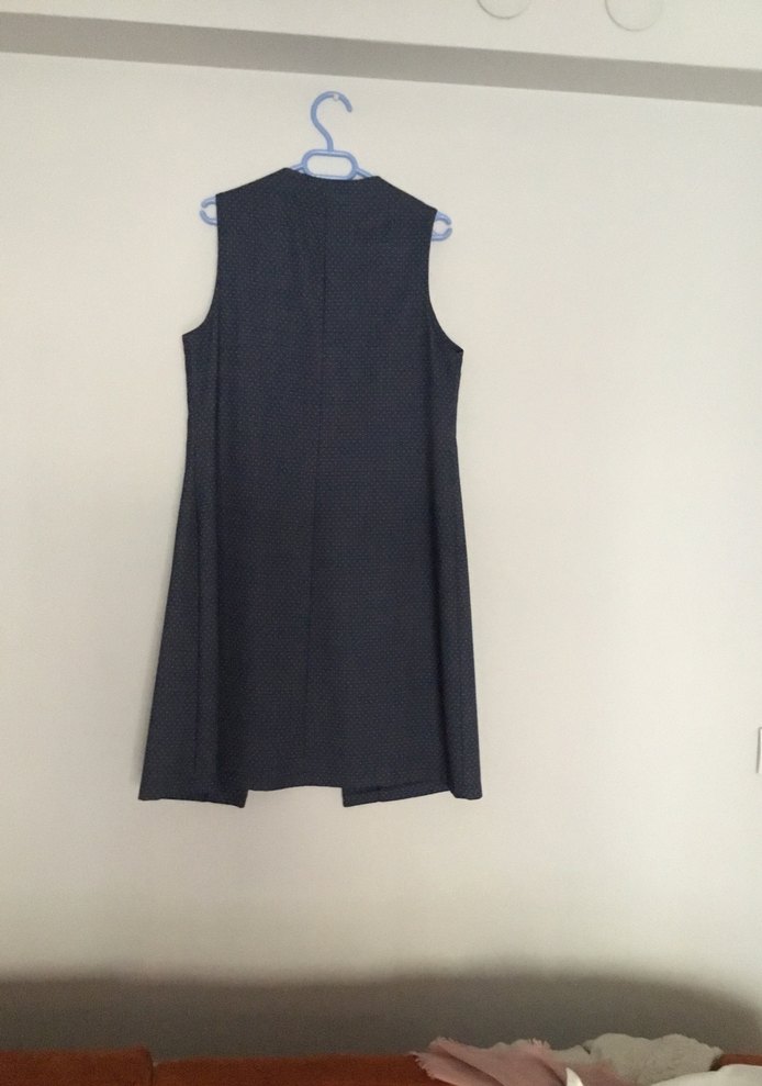 Düğmeli Uzun Kadın Yelek - Görsel 4