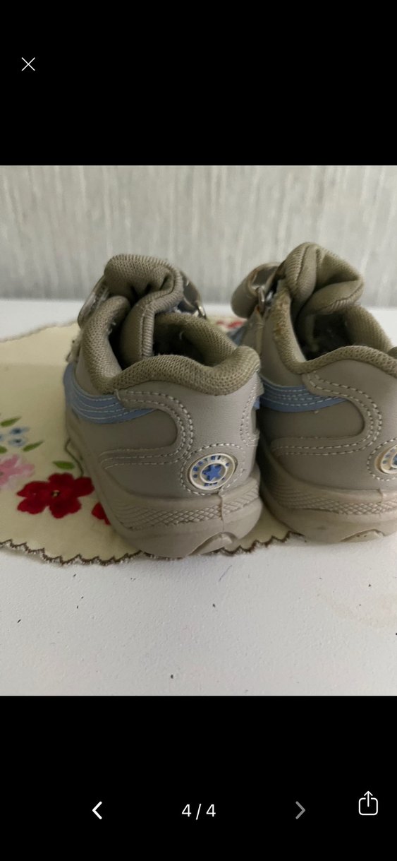 Mavi Erkek Çocuk Spor Ayakkabı Velcro - Görsel 4