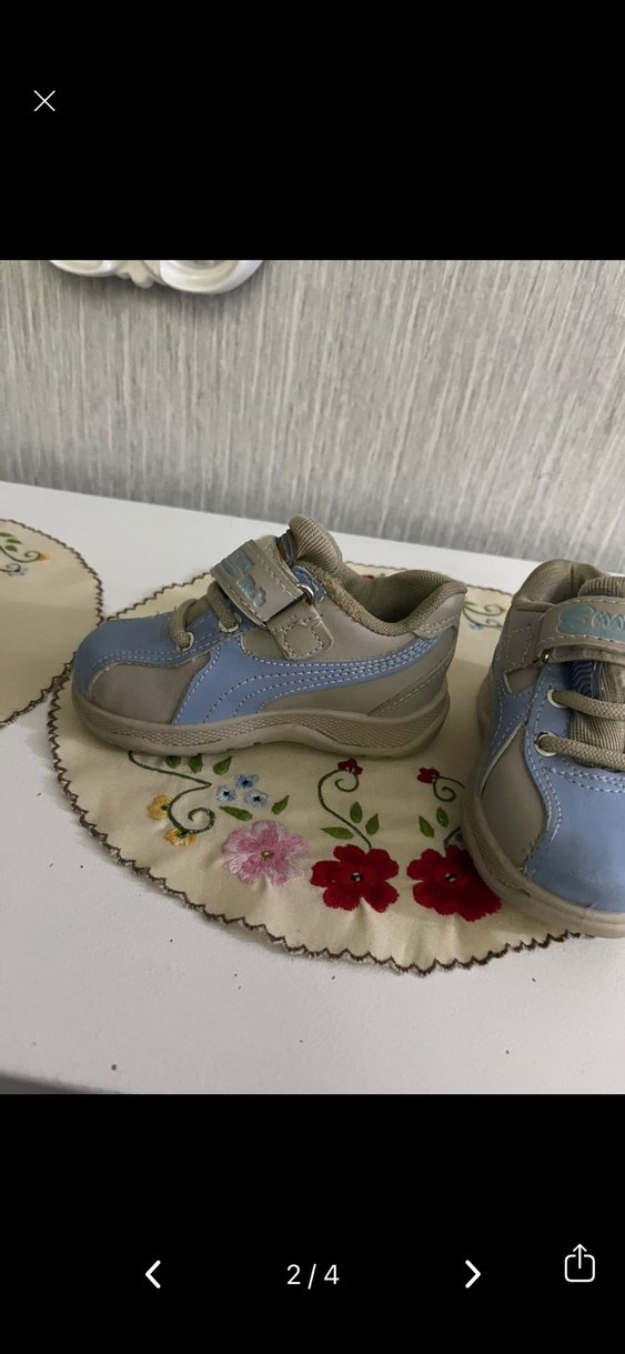 Mavi Erkek Çocuk Spor Ayakkabı Velcro - Görsel 2