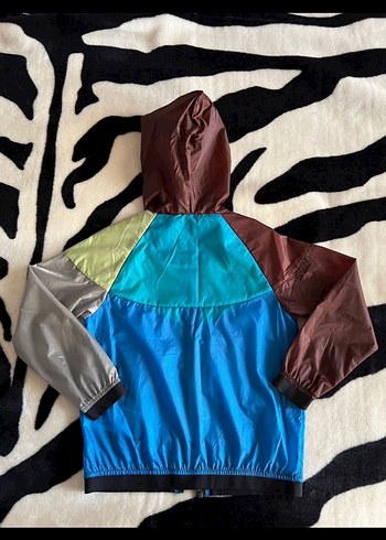 Kapüşonlu Çok Renkli Erkek Çocuk yağmurluk - Görsel 4