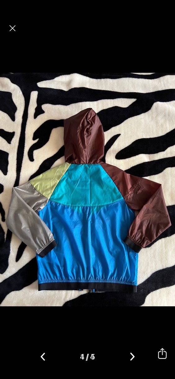 Kapüşonlu Çok Renkli Erkek Çocuk yağmurluk - Görsel 4