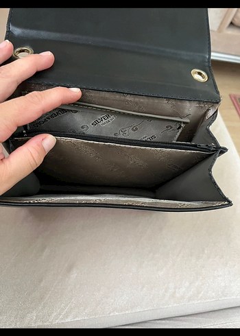 Klasik Siyah Yılan Desenli Deri Kadın Çanta - Görsel 6