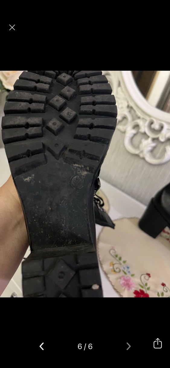 Kadın Siyah Deri Yüksek Topuklu Goth Botlar - Görsel 5