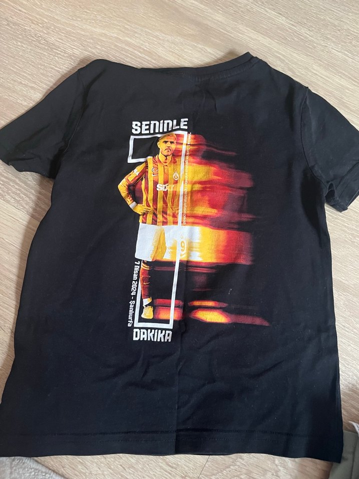 Erkek Çocuk Siyah Kısa Kollu Baskılı Tişört - Görsel 3