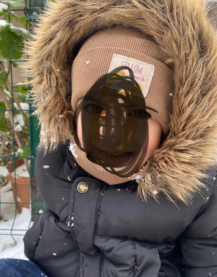 Kürklü Kapüşonlu Erkek Çocuk Puff Mont - Görsel 2