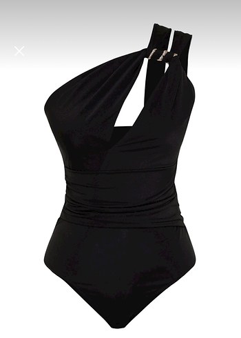 Zeynep Tosun Siyah Pencere Detaylı Yılan Aksesuarlı Body - Görsel 3