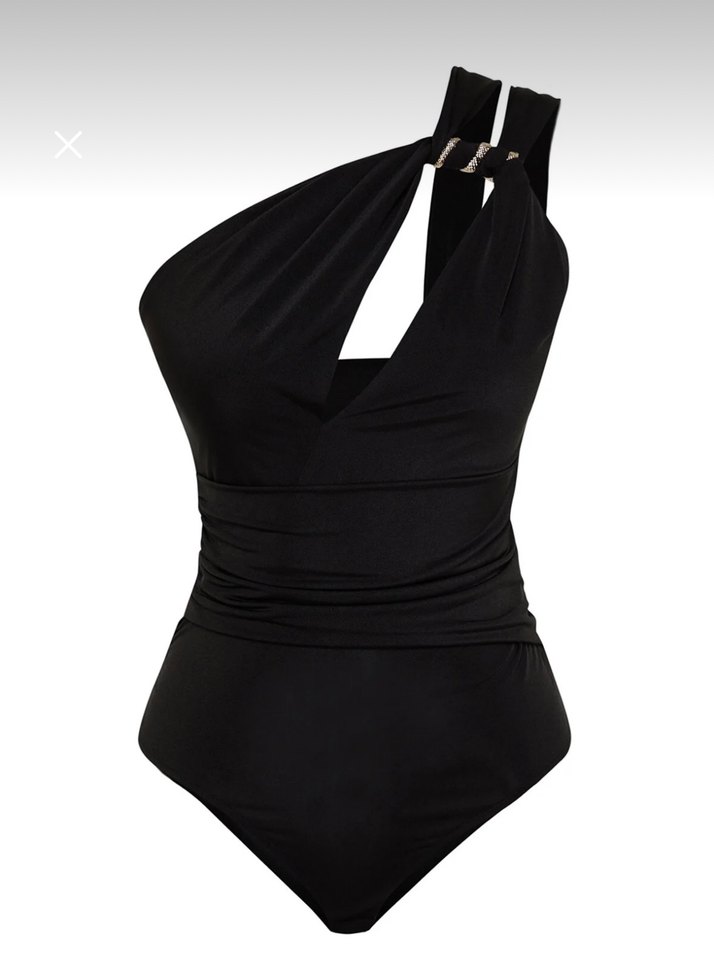 Zeynep Tosun Siyah Pencere Detaylı Yılan Aksesuarlı Body - Görsel 3