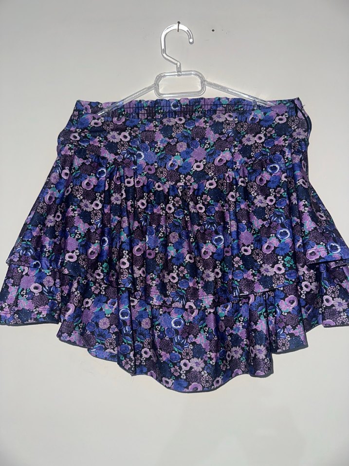 Koton Çiçekli Mini Etek Yüksek Bel Volanlı - Görsel 3