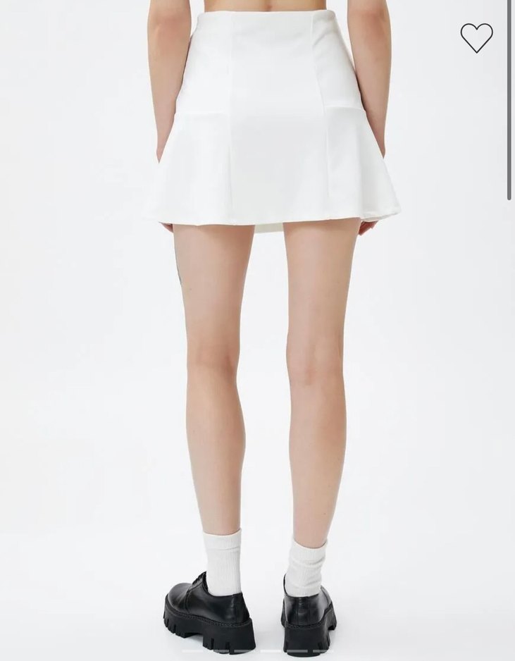 Koton Mini Şort Etek Kloş Volanlı - Görsel 2