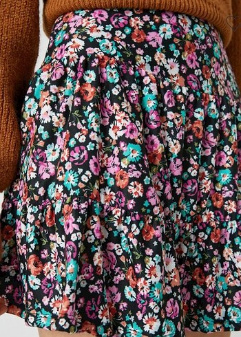 Koton Çiçekli Mini Etek - Görsel 3