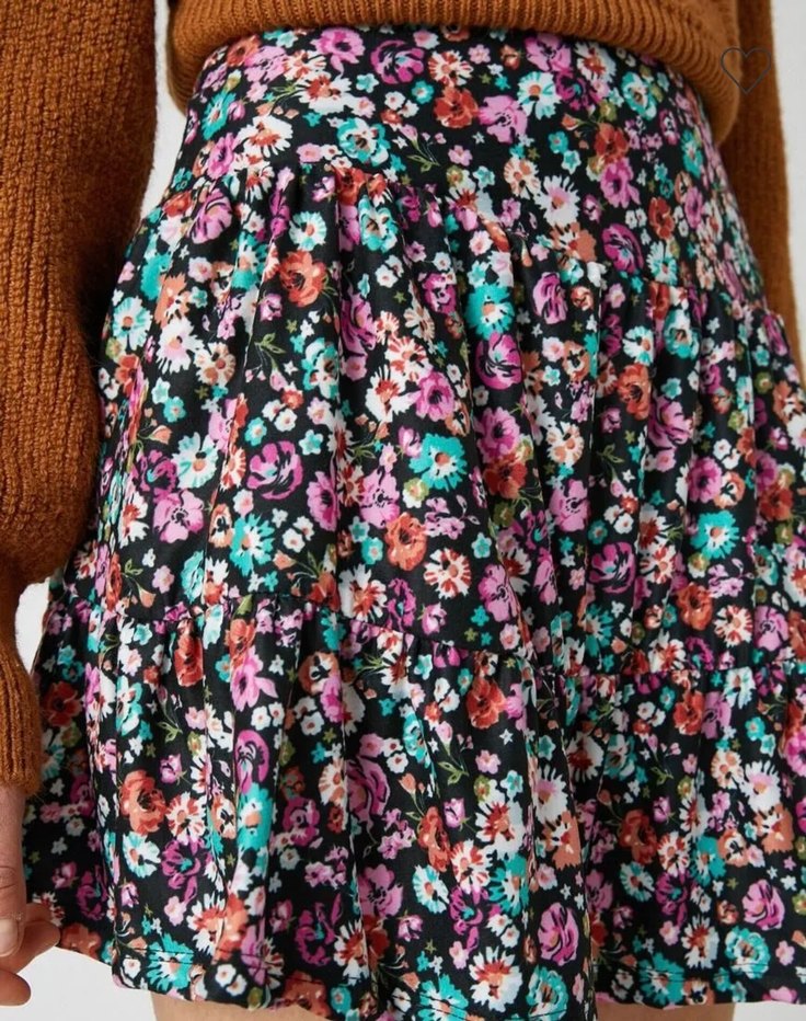 Koton Çiçekli Mini Etek - Görsel 3