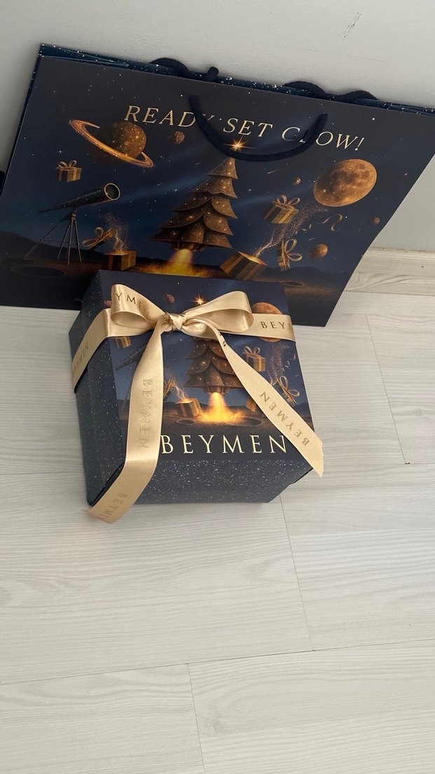 Beymen Altın Renkli Hediye Kutusu poşeti kurdele 12/12 cm - Görsel 2