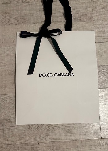 Beden Beyaz Dolce&Gabbana kurdeleli poşet