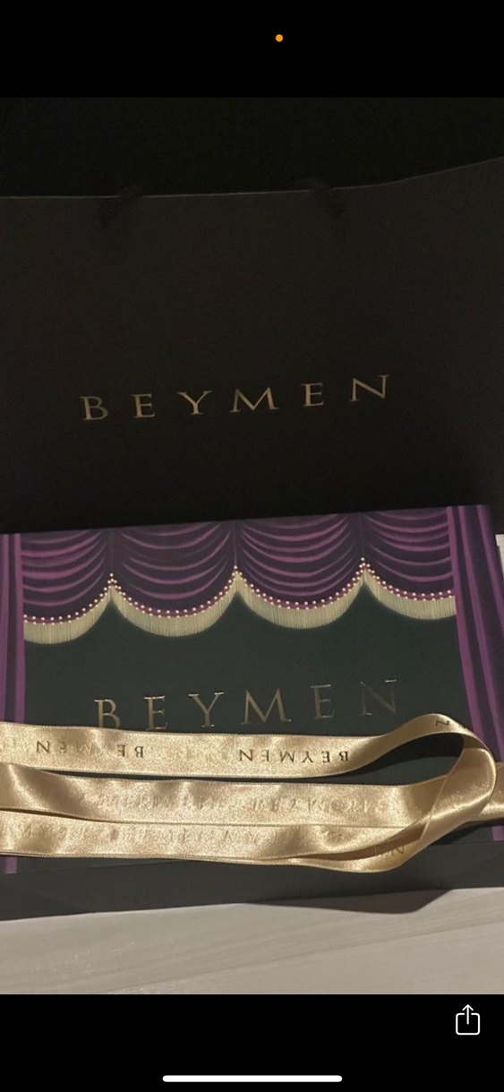 Beymen Parlak Altın renkli kurdele  hediye kutusu poşeti - Görsel 5