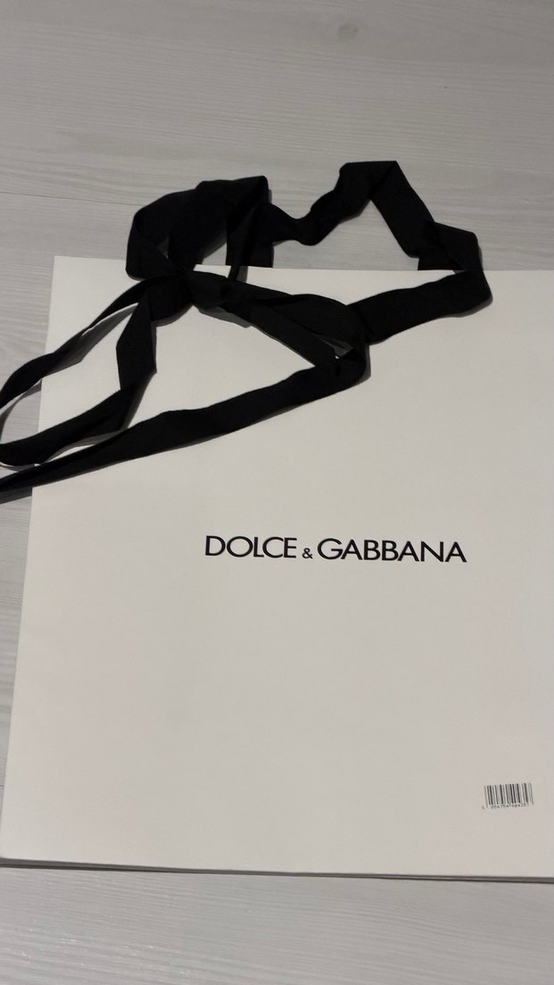 Dolce&Gabbana Beyaz kurdeleli poşet - Görsel 5