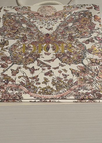 Dior Kelebek Tasarımlı parlak görünümlü poşet - Görsel 5