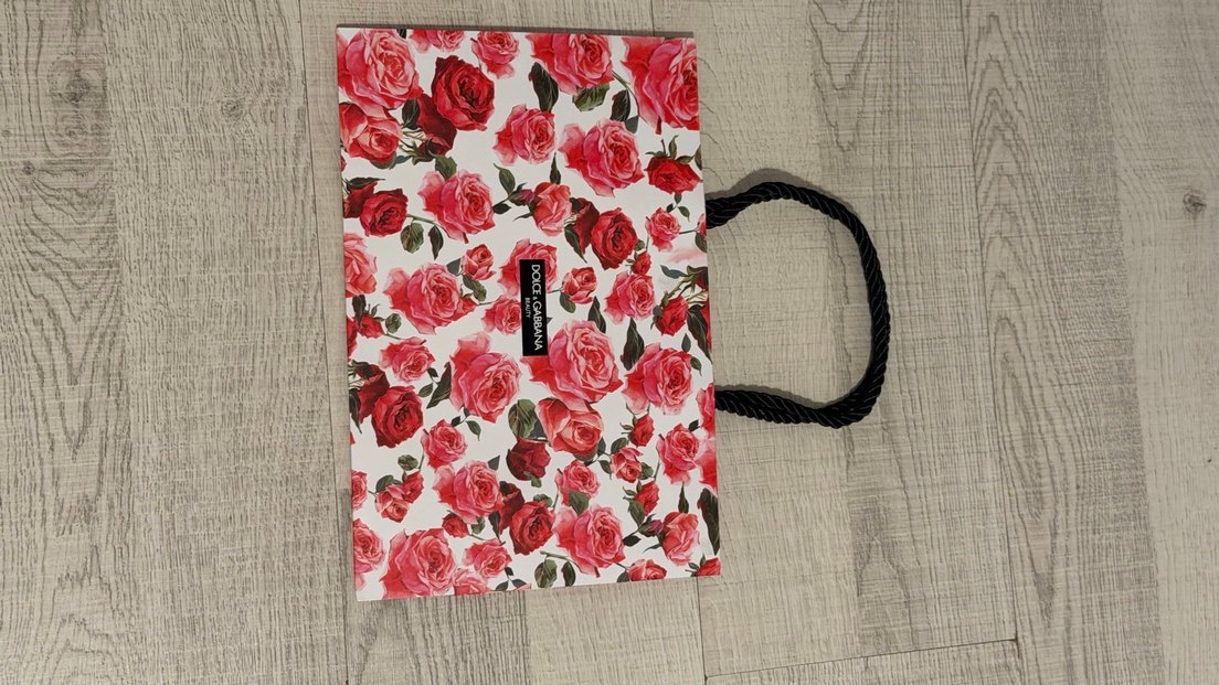 Pembe çiçekli Baskılı Kadın Çantası - Görsel 5