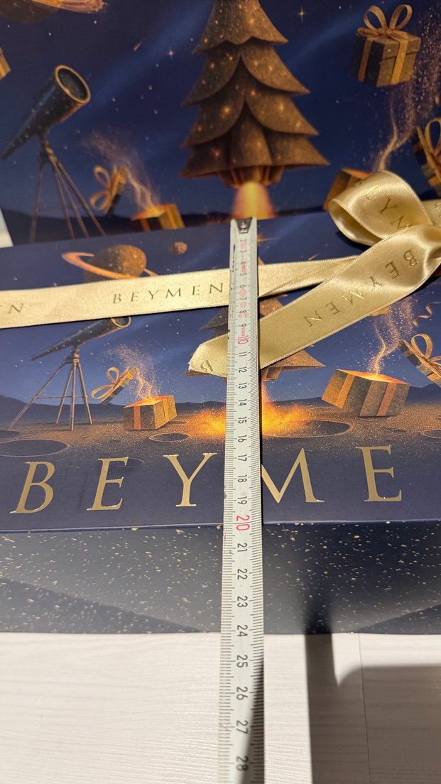 Altın Renkli Parlak Kurdeleli Hediye Kutusu büyük boy - Görsel 4