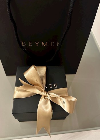 Beymen Altın Renkli Kurdeleli Hediye Kutusu poşeti - Görsel 3