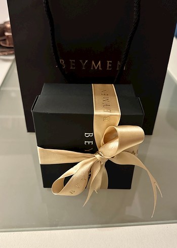 Beymen Altın Renkli Kurdeleli Hediye Kutusu poşeti - Görsel 5