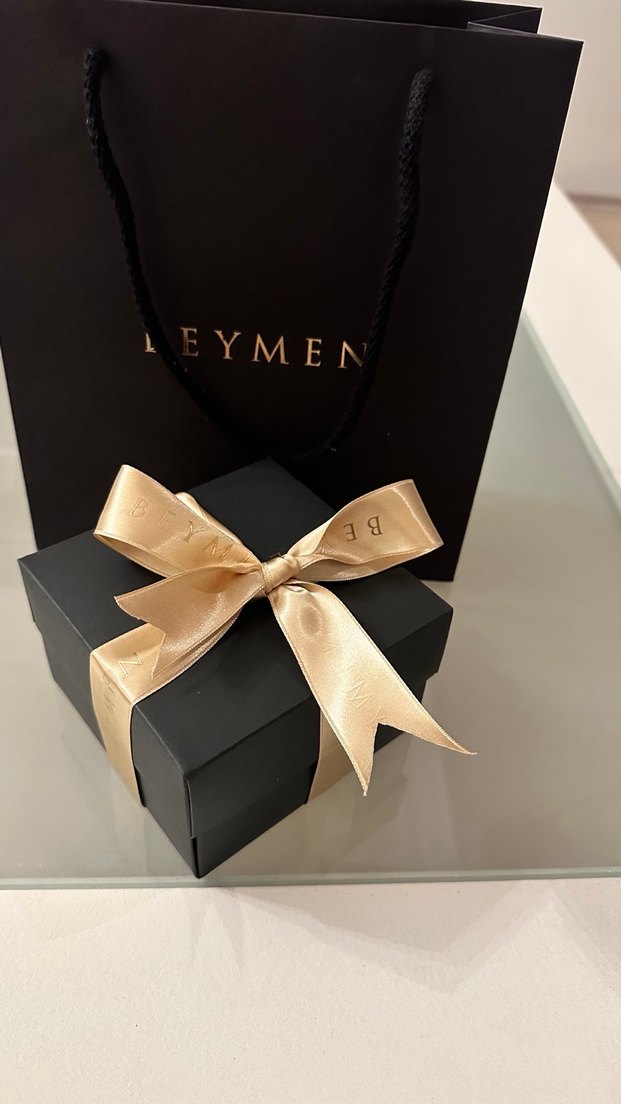 Beymen Altın Renkli Kurdeleli Hediye Kutusu poşeti - Görsel 4