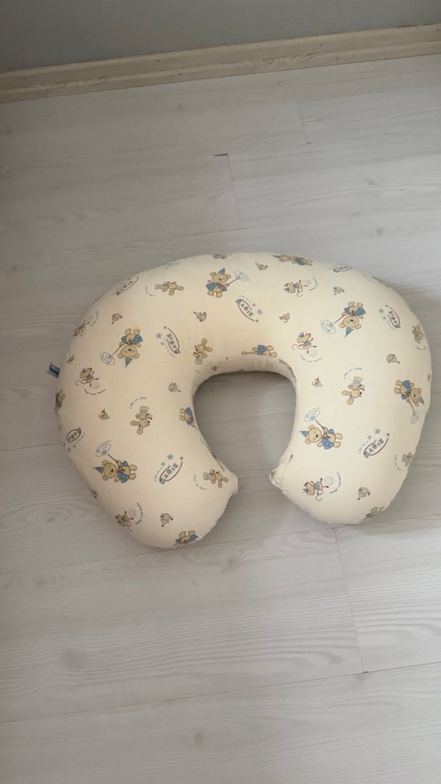 Bej Desenli Emzirme ve Hamilelik Yastığı - Görsel 2