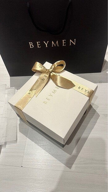 Beymen Hediye kutusu poşeti kurdele pelur kağıt