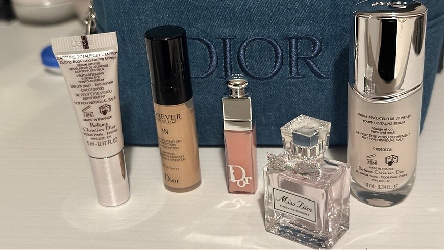 Dior Orijinal Dior set makyaj çantası parfüm makyaj ürünleri cilt bak