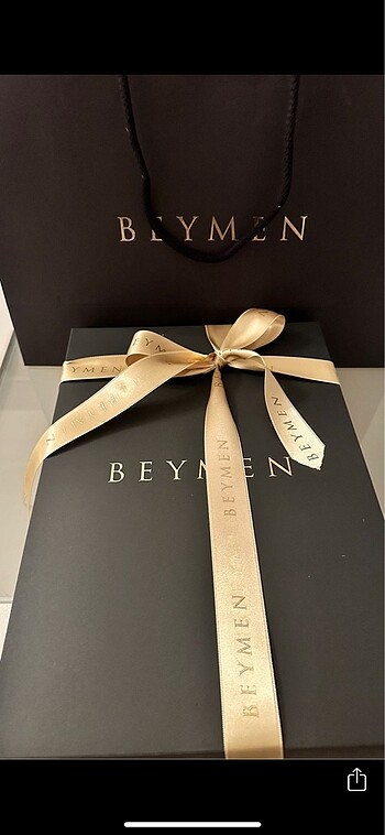 Beymen Hediye kutusu poşeti kurdele pelur kağıt