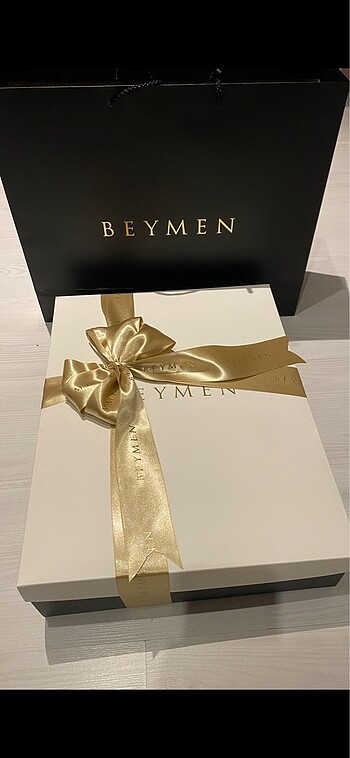  Beden beyaz Renk Beymen kutu poşet iki set