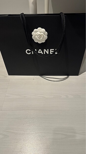 Chanel Chanel poşet beyaz çiçekli
