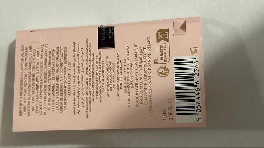 Beden Renk Charlotte Tilbury Pillow talk Push Up Lashes