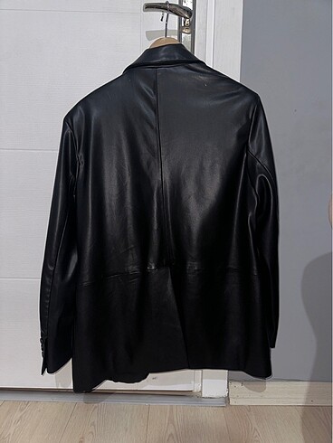 Bershka BERSHKA suni deri oversize blazer