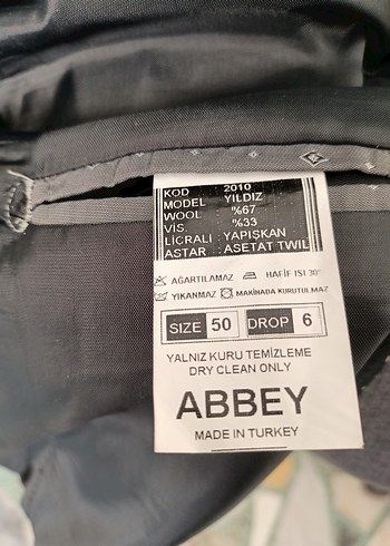 50 Beden Gri Erkek Klasik Kesim Takım Elbise
