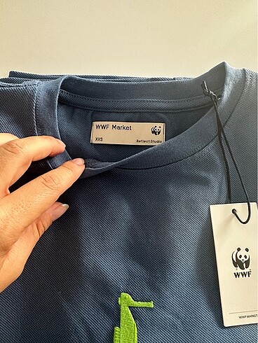 s Beden mavi Renk WWF Tshirt