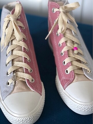 37 Beden gri Renk İki renk uzun converse