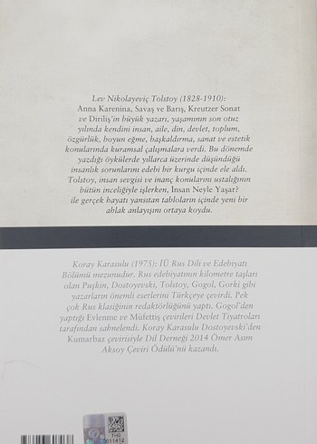 Beden İnsan Neyle Yaşar - Lev N. Tolstoy | TÜRKİYE İŞ BANKASI KÜLTÜR