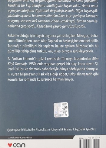 Beden Altın Köşk Tapınağı - Yukio Mişima | CAN YAYINLARI