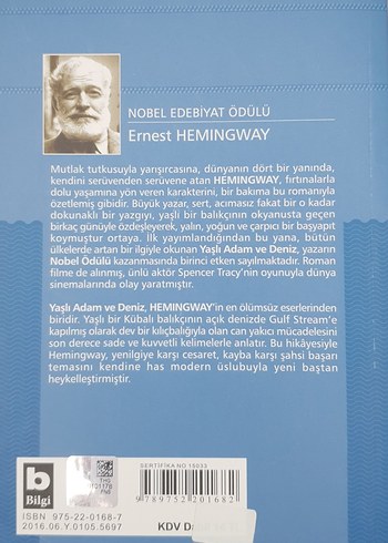 Beden Yaşlı Adam ve Deniz - Ernest Hemingway | BİLGİ YAYINEVİ