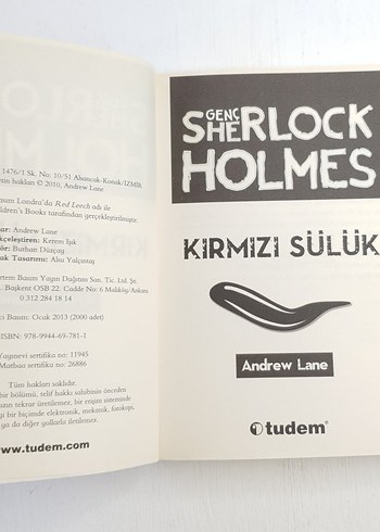 Genç Sherlock Holmes - Kırmızı Sülük - Andrew  | TUDEM YAYINEVİ - Görsel 6