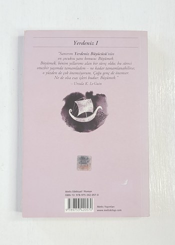 Yerdeniz Büyücüsü Yerdeniz 1 Ursula K. Le Guin | METİS YAYINLARI