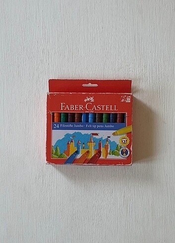 Faber-Castell Jumbo Keçeli Kalem, 24'Lü